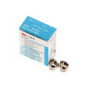 3M Unitek Stainless Steel Primary Molar Crown, Upper Left First Molar, Size 7, 5/Box, 900117 thumbnail 11
