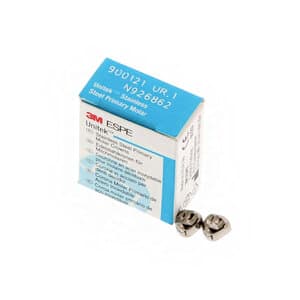 3M Unitek Stainless Steel Primary Molar Crown, Upper Right First Primary Molar, Size 1, 5/Box, 900121 thumbnail 11