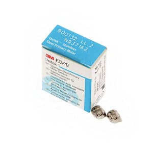 3M Unitek Stainless Steel Primary Molar Crowns, Lower Left First Molar, Size 2 (LL2), 5/Box, 900132 thumbnail 11