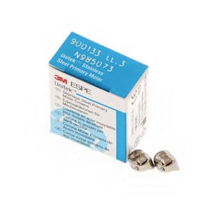 3M Unitek Stainless Steel Primary Molar Crown, Lower Left First Molar, Size 3 (LL3), 5/Box, 900133 thumbnail 11