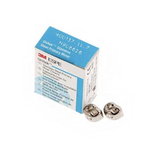 3M Unitek Stainless Steel Primary Molar Crown, Lower Left First Molar, Size 7 (1LL7), 5/Box, 900137 thumbnail 12