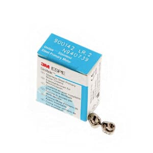 3M Unitek Stainless Steel Primary Molar Crown, Lower Right First Molar, Size 2 (LR2), 5/Box, 900142 thumbnail 11