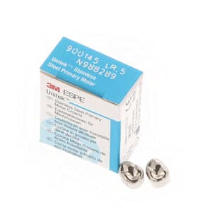 3M Unitek Stainless Steel Primary Molar Crown, First Primary Molar, Lower Right, Size 5 (LR5), 5/Pk, 900145 thumbnail 12