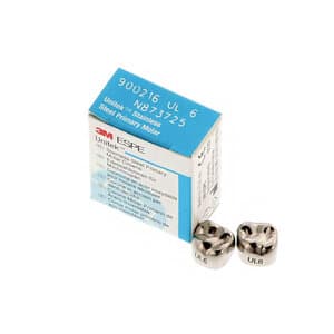 3M Unitek Stainless Steel Primary Molar Crown, Upper Left Second Primary Molar, Size 6 (UL6), 5/Box, 900216 thumbnail 11