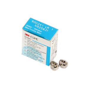 3M Unitek Stainless Steel Primary Molar Crown, Lower Right Second Primary Molar, Size 1 (2LR1), 5/Box, 900241 thumbnail 11