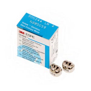 3M Unitek Stainless Steel Primary Molar Crown, Lower Right Second Primary Molar, Size 4 (2LR4), 5/Box, 900244 thumbnail 11
