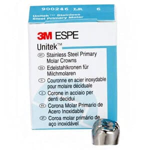 3M Unitek Stainless Steel Primary Molar Crown, Lower Right Second Primary Molar, Size 6 (LR6), 5/Box, 900246 thumbnail 12