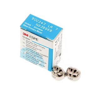 3M Unitek Stainless Steel Primary Molar Crown, Lower Right Second Primary Molar, Size 7 (LR7), 5/Box, 900247 thumbnail 11