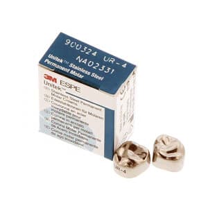 3M Unitek Permanent Stainless Steel Crowns, First Permanent Molar, Upper Right, Size 4UR, 5/Box, 900324 thumbnail 12