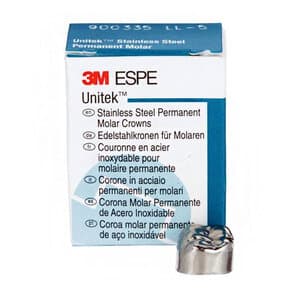 3M Unitek Permanent Stainless Steel Crown, Lower Left First Permanent Molar, Size 5 (1LL5), 5/Box, 900335 thumbnail 12
