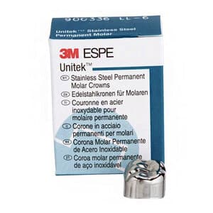 3M Unitek Permanent Stainless Steel Crowns, First Permanent Molar, Lower Left, Size 6 (1LL6), 5/Box, 900336 thumbnail 12