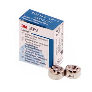 3M Unitek Permanent Stainless Steel Crown, First Permanent Molar, Lower Right, Size 4LR, 5/Box, 900344 thumbnail 12