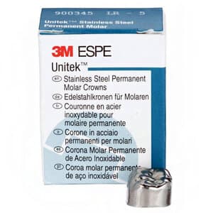 3M Unitek Stainless Steel Permanent Molar Crown, Lower Right First Permanent Molar, Size 5LR, 5/Box, 900345 thumbnail 12