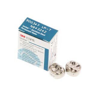 3M Unitek Stainless Steel Permanent Molar Crown, Lower Right First Molar, Size 7 (1LR7), 5/Box, 900347 thumbnail 12