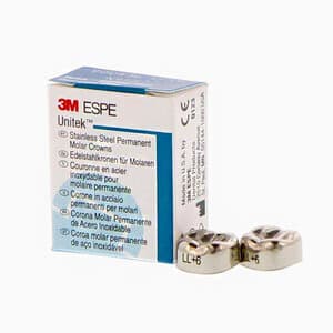 3M Unitek Permanent Stainless Steel Crowns, Lower Left Second Permanent Molar, Size 6 (LL6), 5/Box, 900436 thumbnail 12