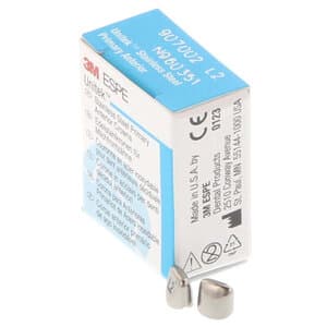 3M Unitek Stainless Steel Primary Anterior Crown, Upper Left Central, Size 2 (UL2), 5/Box, 907002 thumbnail 12
