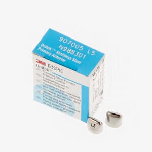 3M Unitek Stainless Steel Primary Anterior Crown, Upper Left Central, Size 5UL, 5/Box, 907005 thumbnail 12