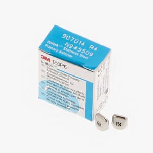 3M Unitek Stainless Steel Primary Anterior Crown, Upper Right Central, Size 4 (UR4), 5/Box, 907014 thumbnail 18