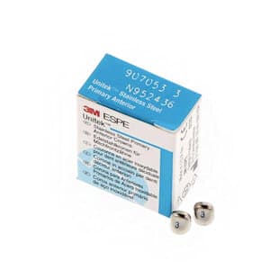 3M Unitek Stainless Steel Primary Anterior Crowns, Lower Cuspid, Size 3L (LC3), 5/Box, 907053 thumbnail 12
