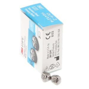 3M ESPE Stainless Steel Primary Molar Crown, First Primary Molar, Lower Right, Size DLR2, 5/Box, D-LR-2 thumbnail 12