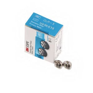 3M ESPE Stainless Steel Primary Molar Crown, First Primary Molar, Lower Right, Size DLR3, Refill Box of 5, D-LR-3 thumbnail 12