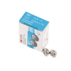 3M ESPE Stainless Steel Primary Molar Crown, DLR4, Lower Right First Primary Molar, Size 4, 5/Box, D-LR-4 thumbnail 12