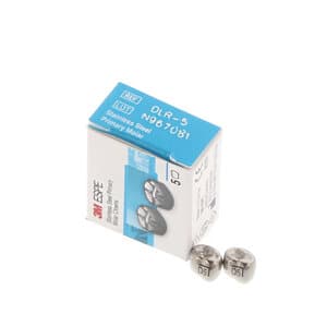 3M ESPE Stainless Steel Primary Molar Crown, First Primary Molar, Lower Right, Size DLR5, Refill Box of 5, D-LR-5 thumbnail 12