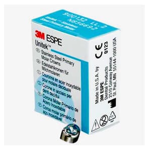 3M ESPE Stainless Steel Primary Molar Crown, First Primary Molar, Lower Right, Size DLR6, Refill Box of 5, D-LR-6 thumbnail 11