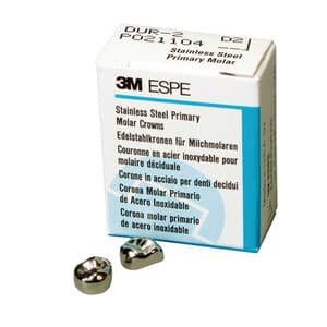 3M ESPE Stainless Steel Primary Molar Crown, First Primary Molar, Upper Left, Size DUL6, 5/Box, D-UL-6 thumbnail 12
