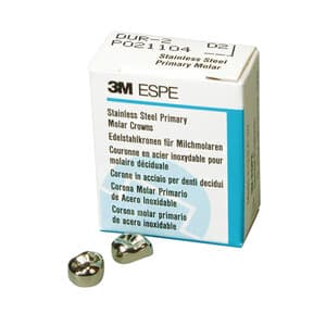 3M ESPE Stainless Steel Primary Molar Crown, First Primary Molar, Upper Right, Size DUR4, 5/Box, D-UR-4 thumbnail 12