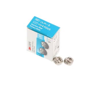 3M ESPE Stainless Steel Primary Molar Crown, First Primary Molar, Upper Right, Size DUR6, 5/Box, D-UR-6 thumbnail 12