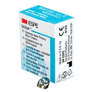 3M ESPE Stainless Steel Primary Molar Crown, Size ELL5, Lower Left Second Primary Molar, 5/Box, E-LL-5 thumbnail 12