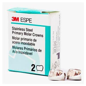 3M ESPE Stainless Steel Primary Molar Crown, Second Primary Molar, Lower Right, Size ELR5, 5/Box, E-LR-5 thumbnail 11