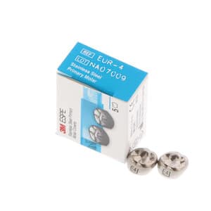 3M ESPE Stainless Steel Primary Molar Crown, Upper Right Second Primary Molar, Size EUR4, Refill Box of 5, E-UR-4 thumbnail 12