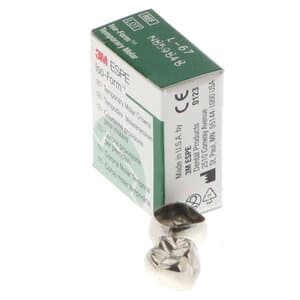 3M Iso-Form Temporary Tin-Silver Molar Crowns, Lower Left First Molar, Size L67, 5/Box, L67 thumbnail 6