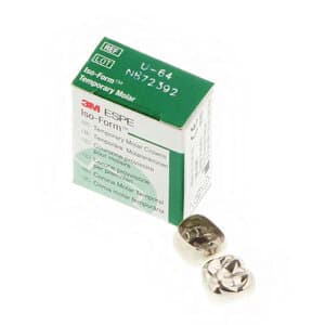 3M Iso-Form Temporary Tin-Silver Molar Crowns, Upper Right First Molar, Size U64, 5/Box, U64 thumbnail 12