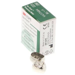 3M Iso-Form Temporary Tin-Silver Molar Crowns, Upper Right Second Molar, Size U78, 5/Box, U78 thumbnail 6