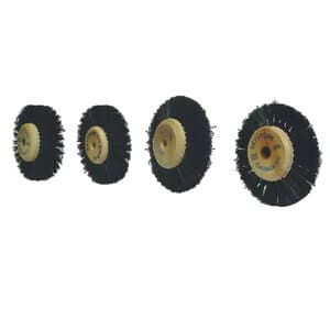 Keystone Industries Lathe Brush #B20, Wood Hub, Converging Bristle, 2-1/2" Diameter, 2 Rows, 12/Pack, 1170120 thumbnail 7