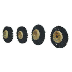 Keystone #B20 Lathe Brush with Plastic Hub, 2-1/2" Diameter, 2 Rows Converging Bristles, 1/Pk - Keystone #B20 Lathe Brush with Plastic Hub, 2-1/2" diameter, 1/Pk. 2 Rows - Image 1