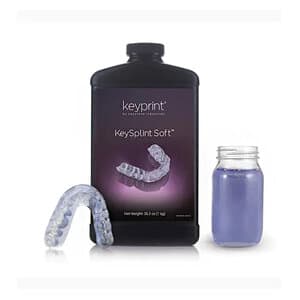 KeyPrint KeySplint Soft 3D Printing Resin, Light Violet Translucent, 1 kg Bottle, 4220005 thumbnail 8