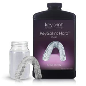 KeyPrint KeySplint Hard Clear 3D Printing Resin, 1 kg Bottle, 4220011 thumbnail 4