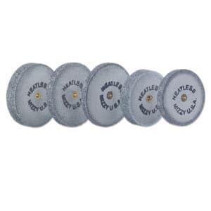 Keystone Mizzy Heatless Wheel, #5 White, 7/8" x 1/8", 50/Pkg, 6150500 thumbnail 2