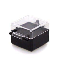 Keystone Rigid Plastic C&B Boxes, 2" (Blue/Clear), Hinged Snap-Type, 500/Box thumbnail 5
