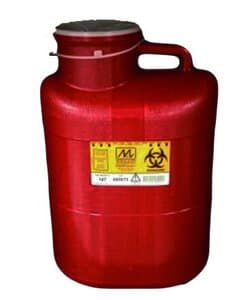 Sharps-Tainers 187 Sharps Container, 23 Qt, Extra Large/Wide Opening, Red, 4/Case thumbnail 2