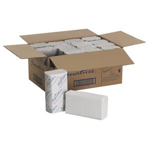 Georgia-Pacific Signature 2-Ply Premium Multifold Paper Towels, White, 9.2" x 9.4", 2000/Case (16 Packs of 125), 21000 thumbnail 2