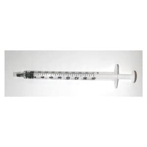 Exel Tuberculin Syringe, 1cc, Low Dead Space, Graduated, Slip Tip with Cap, Sterile, Without Needle, 100/Box thumbnail 2