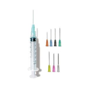 Exel Luer Lock Hypodermic Syringe with Needle, 3cc, 21G x 1-1/2", Green, Sterile, 100/Box thumbnail 2