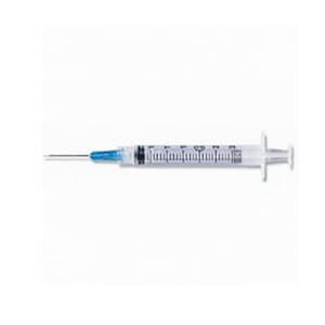 Exel 3cc Luer Lock Syringe with Needle, 25G x 1", Sterile, Latex-Free, 100/Box thumbnail 2