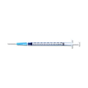 BD 1mL Tuberculin Syringe with 27G x 1/2" Needle, Slip Tip, 100 per Box - BD 1mL Tuberculin Syringe w/27G x 1/2" Needle (100 - Image 1