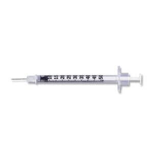 BD Lo-Dose Insulin Syringe, 0.5 mL, 31G x 5/16", U-100 Ultra-Fine Short Needle, 100/Bx - BD Syringe, 0.5mL Lo-Dose Insulin 31GAx5/16" (100) - Image 1